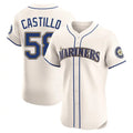 S.Mariners #58 Luis Castillo Player Cream Home Limited Elite Jdoa Stitched Jerseys