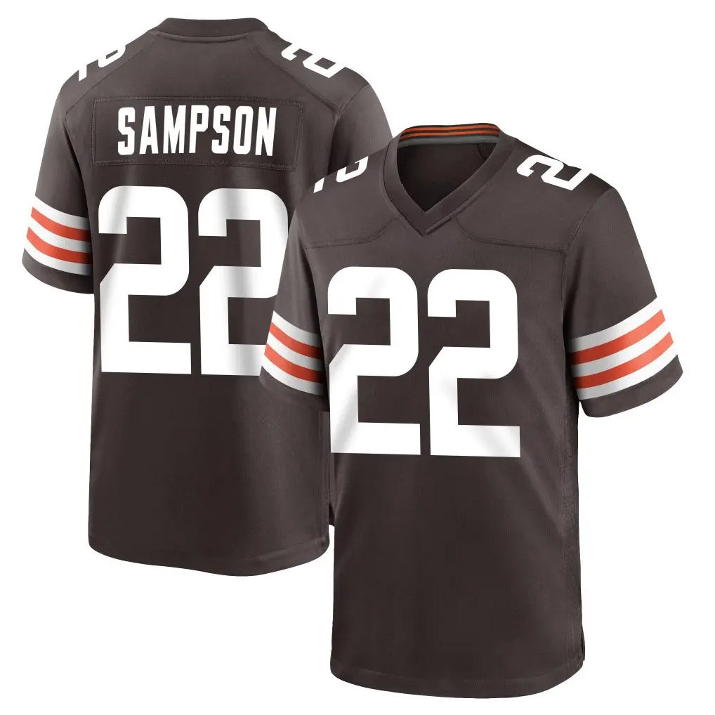 C.Browns #22 Dylan Sampson Player Brown Home Game Jdoa Stitched Jerseys