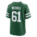 Jdoa NY.Jets #61 Max Mitchell Legacy Green Team Game Jersey