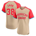C.Guardians #38 Steven Kwan Player Cream American League All-Star Limited Elite Home Jdoa Stitched Jerseys