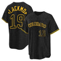 C.Rockies #19 Charlie Blackmon Player Black Snake Skin City Home Game Jdoa Stitched Jerseys
