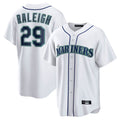 S.Mariners #29 Cal Raleigh Player White Home Game Jdoa Stitched Jerseys