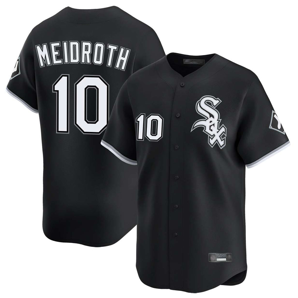 C.White Sox #10 Chase Meidroth Player Black Limited Home Jdoa Stitched Jerseys