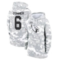 A.Cardinals #6 James Conner Player Camo Salute to Service Hoodies Jdoa Stitched Jerseys