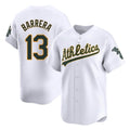 Athletics #13 Luis Barrera Player White Limited Home Game Jdoa Stitched Jerseys