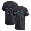 T.Bay Rays #22 Griffin Jax Player Black City Connect Home Limited Elite Jdoa Stitched Jerseys