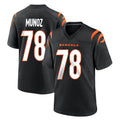 C.Bengals #78 Anthony Munoz Player Black Home Game Jdoa Stitched Jerseys