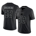 C.Panthers #58 Bobby Okereke Player Black Limited Reflective Game Jdoa Stitched Jerseys