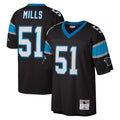 C.Panthers #51 Sam Mills Player Black Mitchell & Ness Legacy Replica Jdoa Stitched Jerseys