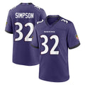 B.Ravens #32 Trenton Simpson Player Purple Limited Home Game Jdoa Stitched Jerseys