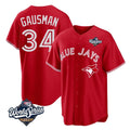 T.Blue Jays #34 Kevin Gausman Player Red 2025 American League All Jdoa Stitched Jerseys