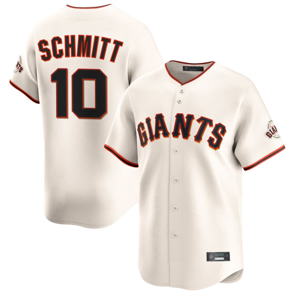 SF.Giants #10 Casey Schmitt Player Cream Home Limited Jdoa Stitched Jerseys