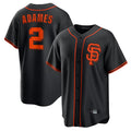 SF.Giants #2 Willy Adames Player  Black 2026 Home Game Jdoa Stitched Jerseys
