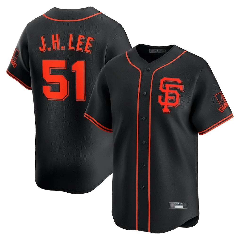 SF.Giants #51 Jung Hoo Lee Player  Black 2026 Home Limited Jdoa Stitched Jerseys