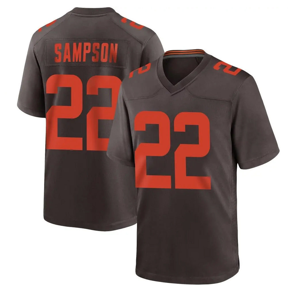 C.Browns #22 Dylan Sampson Player Brown Alternate Home Game Jdoa Stitched Jerseys
