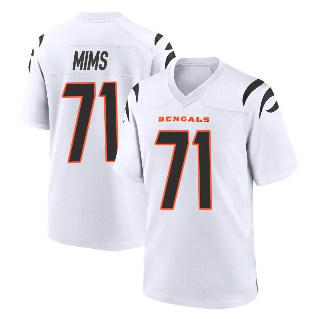 C.Bengals #71 Amarius Mims Player White Home Game Jdoa Stitched Jerseys