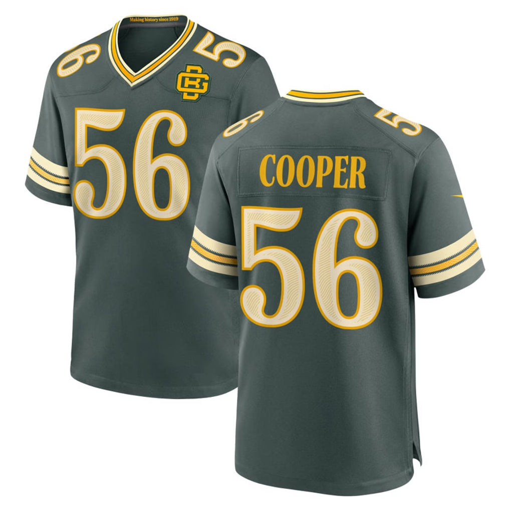 GB.Packers #56 Edgerrin Cooper Player Green 2026 Rivalries Collection Home Game Jdoa Stitched Jerseys