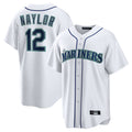 S.Mariners #12 Josh Naylor Player White Home Game Jdoa Stitched Jerseys