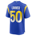 Jdoa LA.Rams #50 Beaux Limmer Royal Team Game Jersey