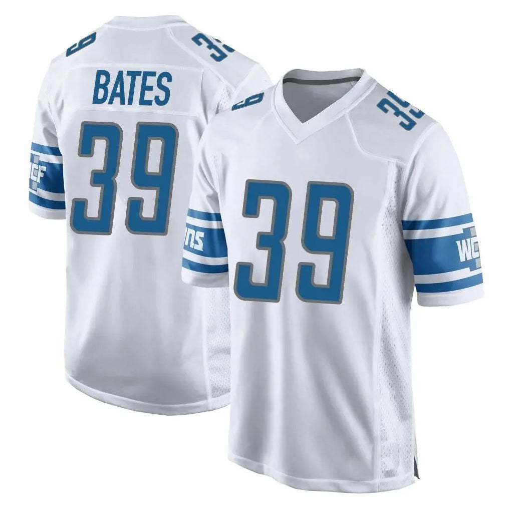 D.Lions #39 Jake Bates Player White Home Game Jdoa Stitched Jerseys