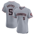 W.Nationals #5 CJ Abrams Player Gray Elite Road Replica Jdoa Stitched Jerseys