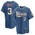 M.Brewers #3 Joey Ortiz Player Blue 2026 City Connect Home Game Jdoa Stitched Jerseys