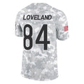 C.Bears #84 Colston Loveland Player Arctic Camo Salute to Service Limited Jdoa Stitched Jerseys