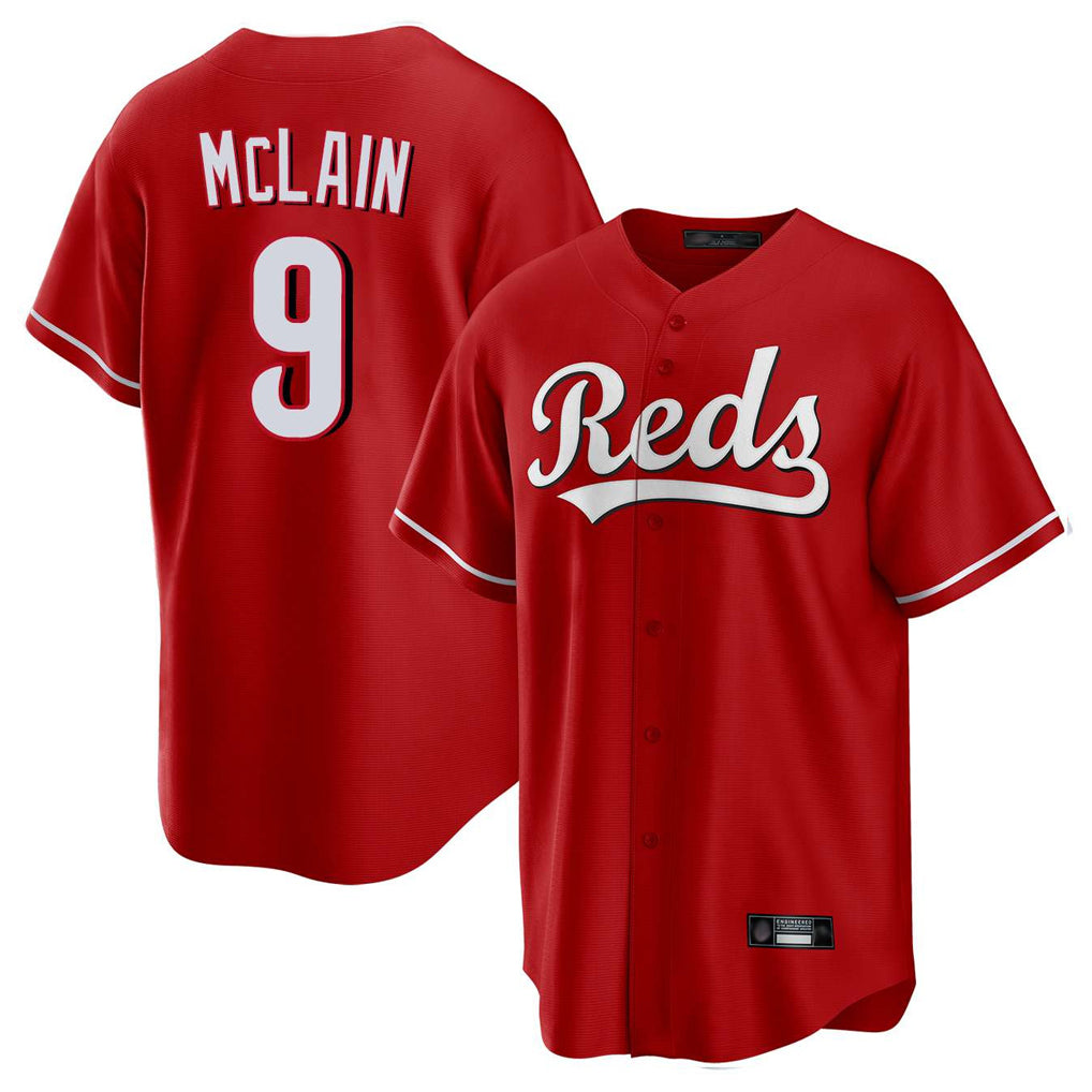 C.Reds #9 Matt McLain Player Red Home Game Jdoa Stitched Jerseys