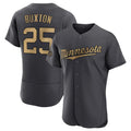 M.Twins #25 Byron Buxton Player Charcoal All-Star Limited Elite Home Jdoa Stitched Jerseys