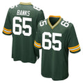 GB.Packers #65 Aaron Banks Player Green Home Game Jdoa Stitched Jerseys