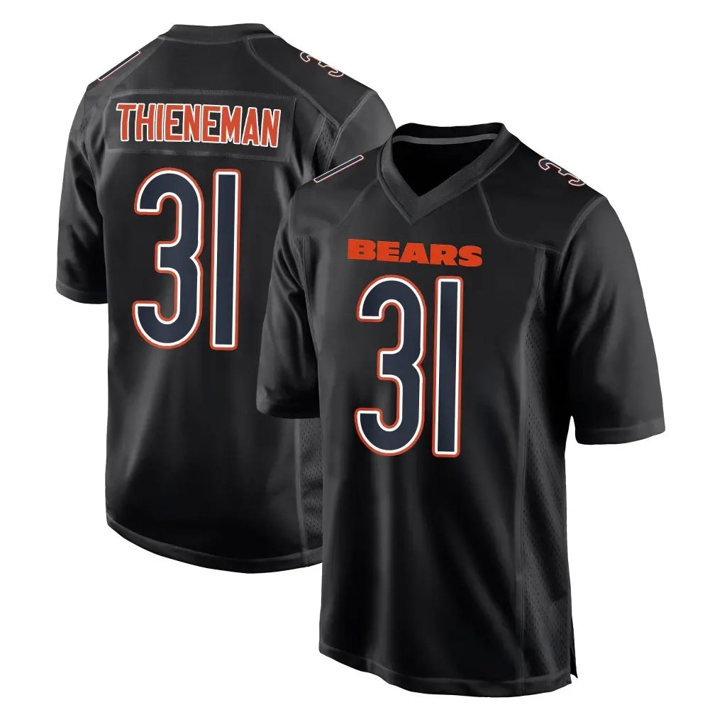 C.Bears #31 Dillon Thieneman Player Carbon Black Fashion Game Jdoa Stitched Jerseys