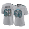 C.Panthers #68 Damien Lewis Player Gray Atmosphere Fashion Game Jdoa Stitched Jerseys
