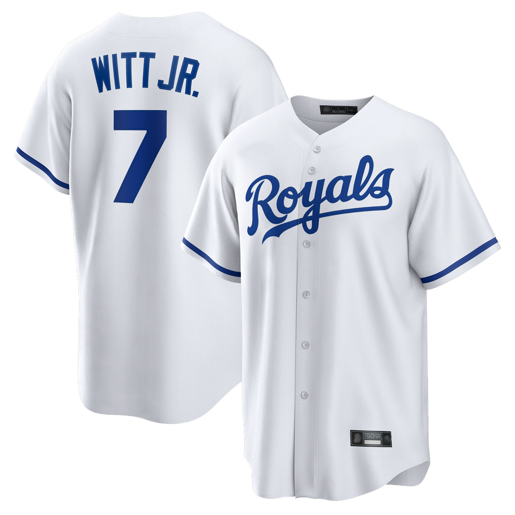 KC.Royals #7 Bobby Witt Jr. Player White Home Game Jdoa Stitched Jerseys