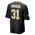 Jdoa NO.Saints #31 Jordan Howden Black Team Game Jersey