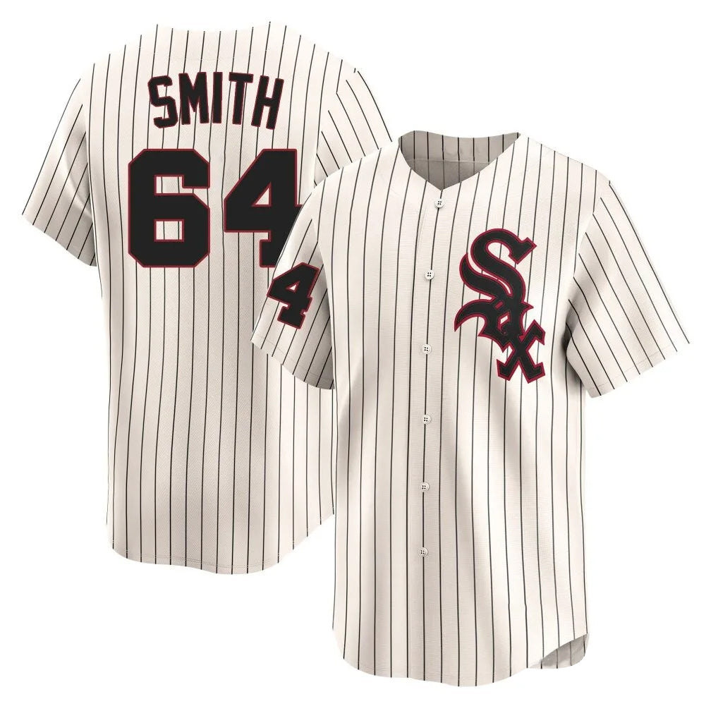 C.White Sox #64 Shane Smith Player Cream Cooperstown Collection Limited Home Jdoa Stitched Jerseys