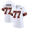 C.Browns #77 Zion Johnson Player White Alternate Home Game Jdoa Stitched Jerseys