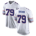 B.Bills #79 Spencer Brown Player White Alternate Game Jdoa Stitched Jerseys