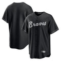 A.Braves ## Braves Blank Player Black Home Game Jdoa Stitched Jerseys