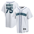 S.Mariners #75 Andres Munoz Player White Home Game Jdoa Stitched Jerseys