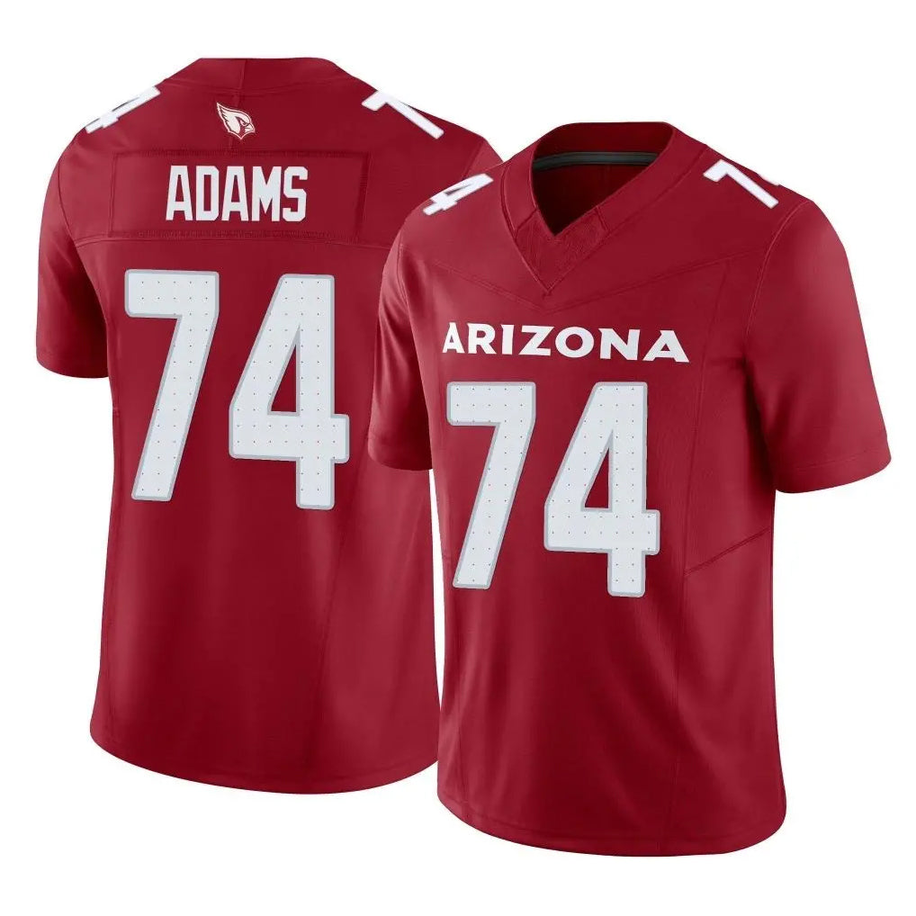 A.Cardinals #74 Isaiah Adams Player Cardinal Vapor F.U.S.E. Limited Home Game Jdoa Stitched Jerseys