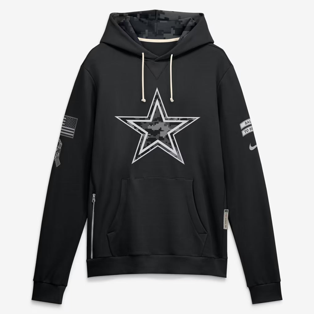 D.Cowboys 2026 Black Logo Pullover Hoodies Limited Game Jdoa Stitched Jerseys