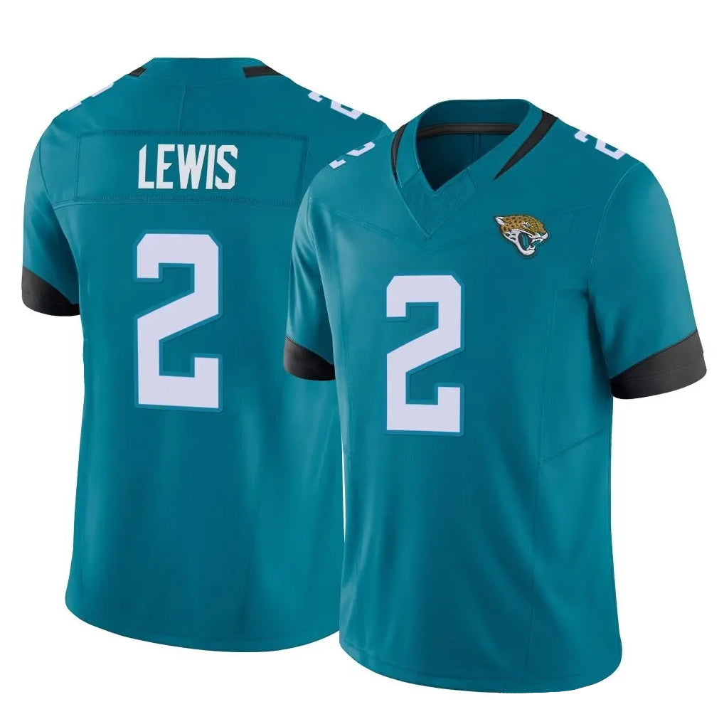 J.Jaguars #2 Jourdan Lewis Player Teal Vapor F.U.S.E. Limited Home Game Jdoa Stitched Jerseys