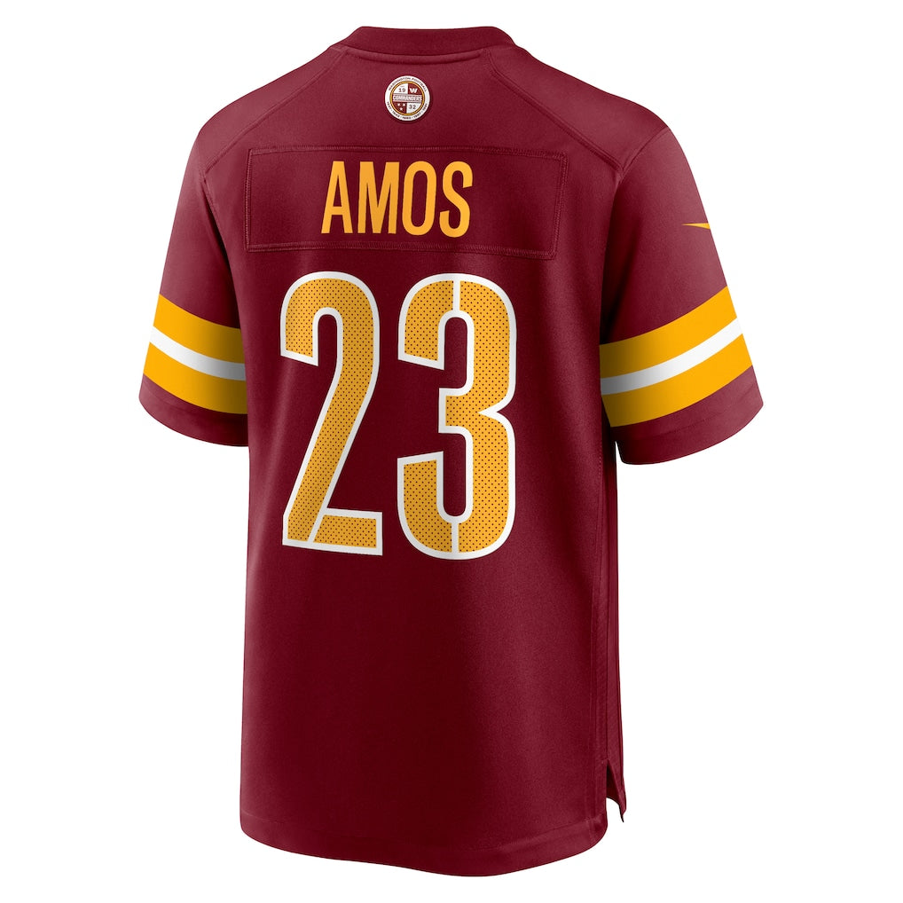 Jdoa W.Commanders #23 Trey Amos Burgundy Team Game Jersey