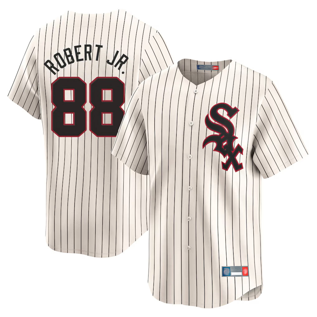 C.White Sox #88 Luis Robert Jr Player Cream Cooperstown Collection Limited Home Jdoa Stitched Jerseys