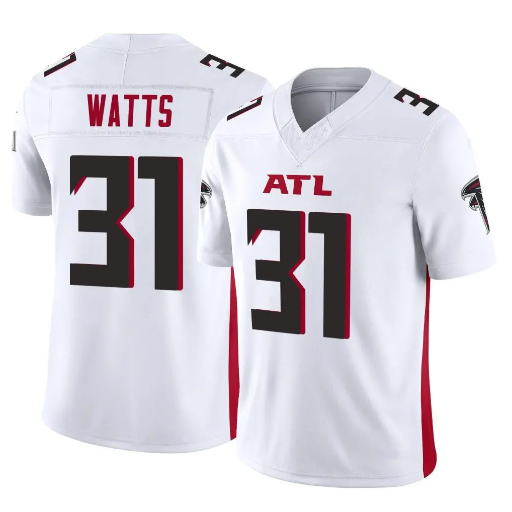 A.Falcons #31 Xavier Watts Player White Vapor F.U.S.E. Limited Jdoa Stitched Jerseys
