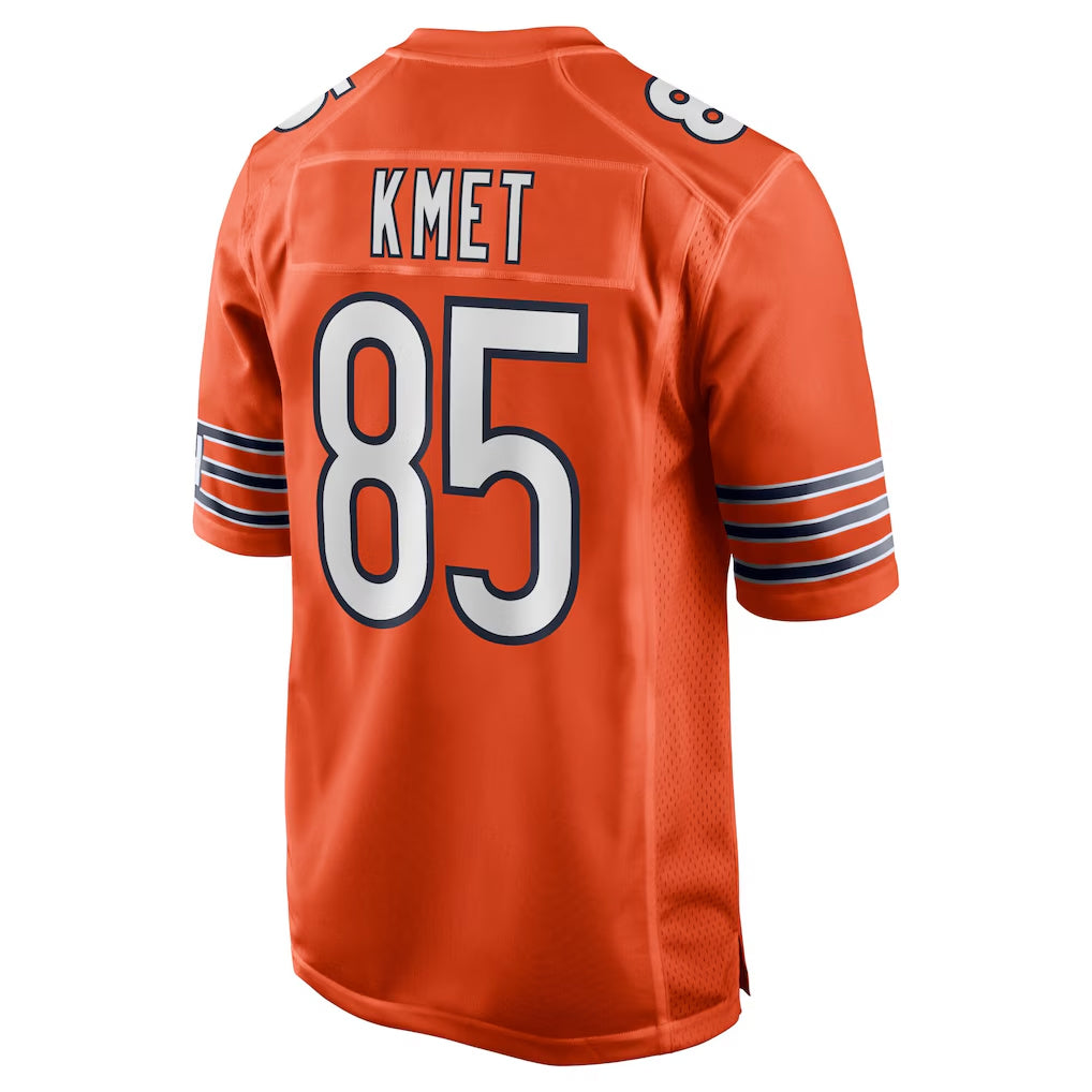C.Bears #85 Cole Kmet Player Orange Home Game Jdoa Stitched Jerseys