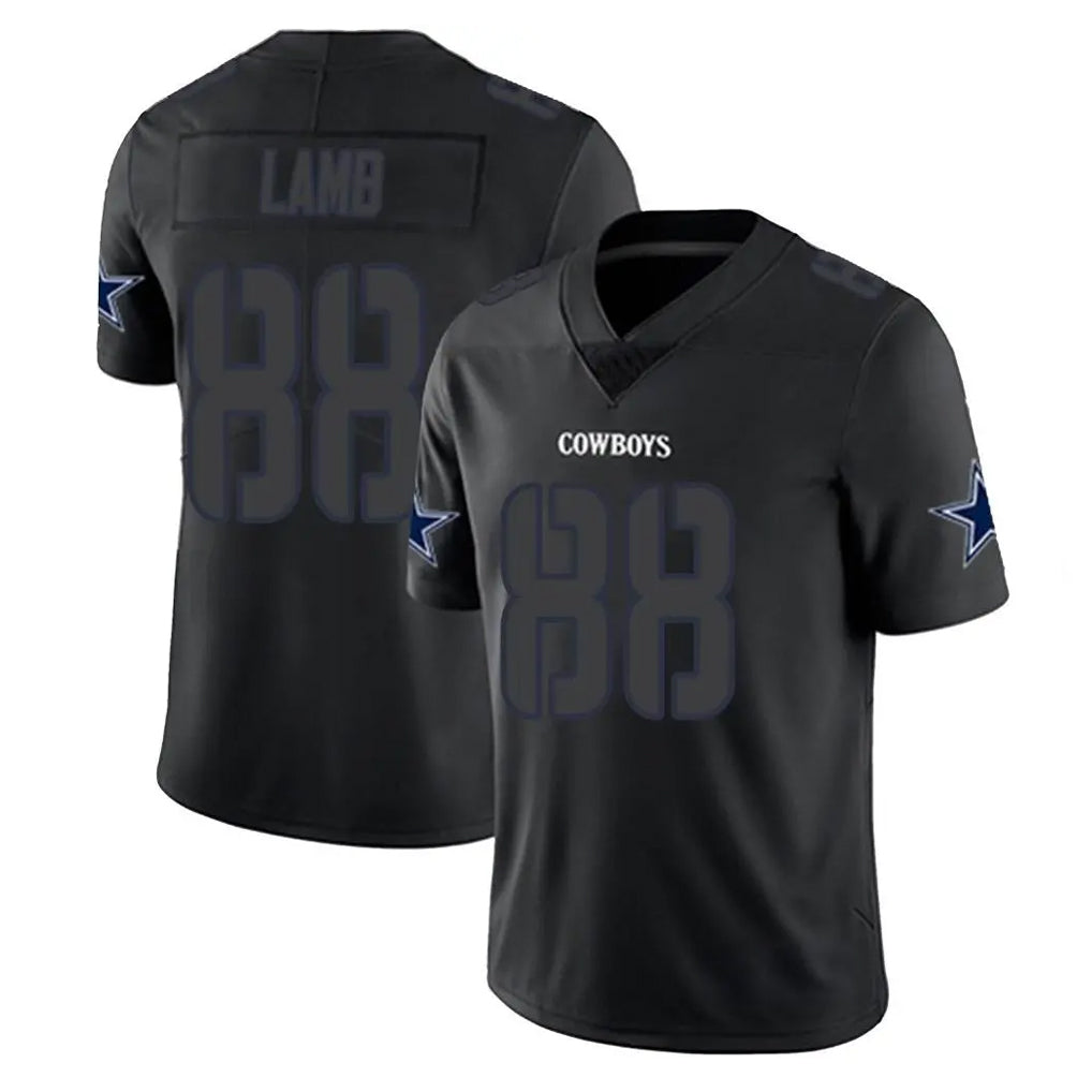 D.Cowboys #88 CeeDee Lamb Player Black Impact Limited Home Game Jdoa Stitched Jerseys