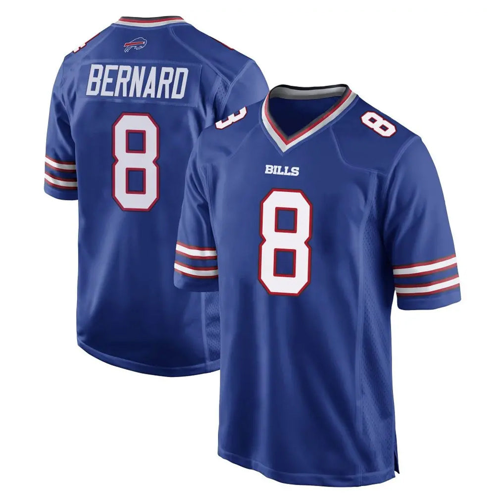 B.Bills #8 Terrel Bernard Player Royal Home Game Jdoa Stitched Jerseys