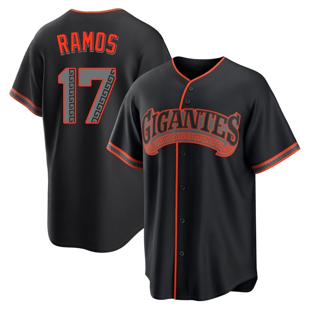SF.Giants #17 Heliot Ramos Player Black Alternate Limited Jdoa Stitched Jerseys