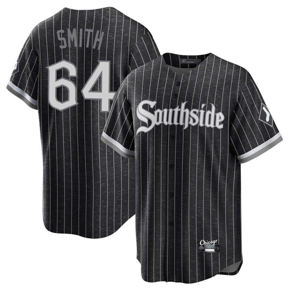 C.White Sox #64 Shane Smith Player Black City Connect Home Game Jdoa Stitched Jerseys